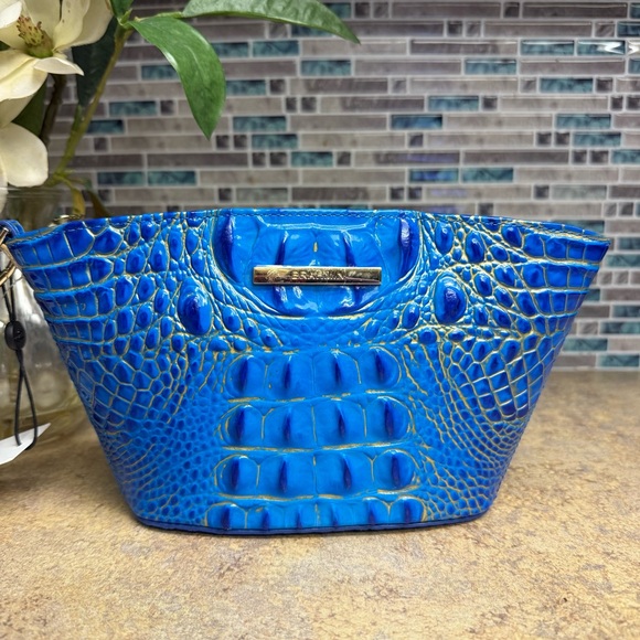 NWT Brahmin Ariana Electric Indigo blue purse - Picture 2 of 7